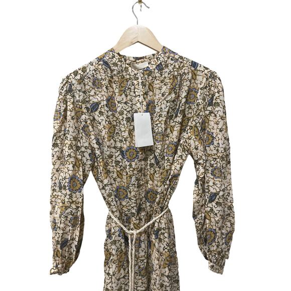 Ulla Johnson Agadir‎ Floral Batiste Belted Coverup Midi Dress Size Small - Picture 6 of 7